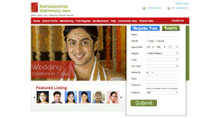 Desktop Screenshot of nellaionlinematrimony.com