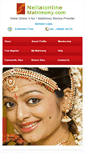 Mobile Screenshot of nellaionlinematrimony.com